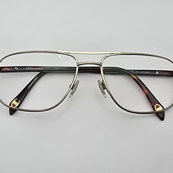 Champion CU4019 C03 Matte Gold Tortoise Aviator Eyeglasses Frame w/ Case 59mm - Picture 11 of 15